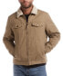 ფოტო #5 პროდუქტის Men's Sherpa Lined Canvas Twill Trucker Jacket