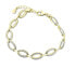 Fashion gold-plated bracelet with zircons SVLB0228XD5GO17