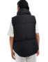 Threadbare padded gilet in black