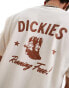 Dickies petersburg western back print t-shirt in off white- exclusive to asos