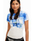 ფოტო #3 პროდუქტის Women's Mediterranean landscape T-shirt