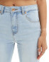 Bershka high waist skinny jean in light wash blue