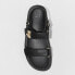 Фото #2 товара Women's Jonie Ankle Strap Footbed Sandals - A New Day Black 6