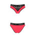 Фото #2 товара Höschen mit breitem Gummiband und Spitze PANTIES PS001 red/black - Passion S (42)