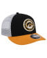 ფოტო #2 პროდუქტის Men's Black Iowa Hawkeyes Throwback Circle Patch 9Fifty Trucker Snapback Hat