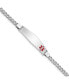 ფოტო #1 პროდუქტის Sterling Silver Rhodium-plated Medical ID Curb Link Bracelet