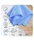 Super Soft Multipurpose Microfiber Washcloth Towels - 12 Pack