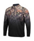 Men's Black Army Black Knights Mossy Oak Fleet II Quarter-Zip Jacket