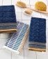 Фото #3 товара Juxtapose Stripe Cotton 2 Piece Hand Towel Set, 26" x 16"
