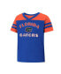 ფოტო #3 პროდუქტის Girls Toddler Royal, Orange Florida Gators Piecrust Promise Striped V-Neck T-shirt