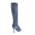 Diesel D-Venus WB Y03039-P0231-T6182 Womens Blue Leather Knee High Boots