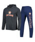 Фото #4 товара Пижама Concepts Sport для мужчин Heather Navy и Heather Charcoal Houston Astros Meter