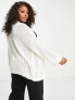 In The Style Plus x Jac Jossa knitted cardigan in cream