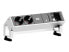 Bachmann DESK 2 - 0.2 m - 2 AC outlet(s) - Aluminium - Black - White - 239.2 mm