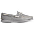 Sperry AO 2Eye Perforated Boat Womens Grey Flats Casual STS87112