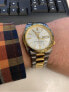 Фото #5 товара Мужские наручные часы с серебряным золотым браслетом Seiko SNKE04 Series 5 36MM