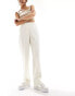 Фото #1 товара JJXX Mary high waisted tailored trousers in white