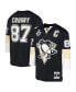 ფოტო #1 პროდუქტის Big Boys Sidney Crosby Black Pittsburgh Penguins 2008 Blue Line Player Jersey