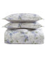 Фото #4 товара CLOSEOUT! Wisteria Faux Velour 3 Piece Duvet Cover Set, Full/Queen