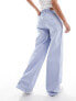 Фото #4 товара Tommy Jeans High Rise Wide Leg Jeans in Blue Grey