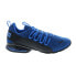 Фото #2 товара Puma Axelion Bubble Graphic 37809801 Mens Blue Canvas Athletic Running Shoes
