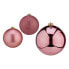 Christmas Baubles Ø 10 cm 6 Units Pink PVC