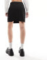 Vero Moda wrap front mini skirt in black