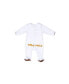 ფოტო #2 პროდუქტის Baby Royal Baby Horse Print Organic Cotton Gloved Footed Coverall With Hat in Gift Box