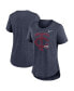 ფოტო #2 პროდუქტის Women's Heather Navy Minnesota Twins Touch Tri-Blend T-shirt