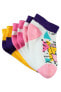 Фото #4 товара Kız Çocuk 3'lü Patik Çorap Set 3-11 Yaş Beyaz