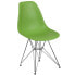 Фото #4 товара Elon Series Green Plastic Chair With Chrome Base