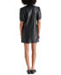 ფოტო #2 პროდუქტის Women's Jane Puff-Sleeve Faux-Leather Dress