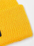 The North Face Explore ribbed beanie in yellow