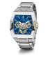 ფოტო #5 პროდუქტის Men's Multi-Function Silver-Tone Stainless Steel Watch 43mm