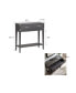Beckett Hall Stand, Anthracite, Pewter
