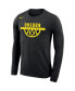 Men's Black Oregon Ducks Basketball Drop Legend Long Sleeve Performance T-shirt