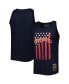 Men's Navy Seattle Mariners Cooperstown Collection Stars and Stripes Tank Top