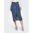 ONLY Siri Front Slit Denim Skirt