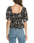 Фото #2 товара Saltwater Luxe Smocked Top Women's Black Xs