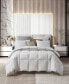 Фото #5 товара 25% White Down/75% White Feather All Season Comforter, Full/Queen