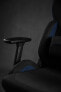 Fotel SENSE7 materiałowy Sentinel czarno-niebieski