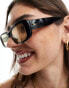 Фото #3 товара AIRE X ASOS ceres rectangle sunglasses in black with yellow lens