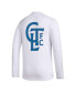 Фото #4 товара Men's White Charlotte FC Jersey Hook AEROREADY Long Sleeve T-shirt