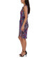 Фото #4 товара Платье женское Donna Ricco с асимметричным подолом Twisted Asymmetrical-Hem Printed Dress