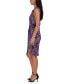 Women's Twisted Asymmetrical-Hem Printed Dress