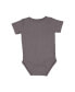 ფოტო #2 პროდუქტის Baby Girls Baby Skull On Gray Snapsuit