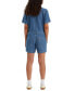 ფოტო #4 პროდუქტის Women's Heritage Cotton Denim Romper