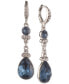 ფოტო #1 პროდუქტის Pear-Shape Crystal Double Drop Earrings