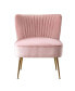 Фото #23 товара 25" Wide Upholstered Tufted Velvet Accent Chair With Metal Leg