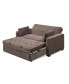 Фото #4 товара 66.5" W Polyester Augustus Full Convertible Sofa